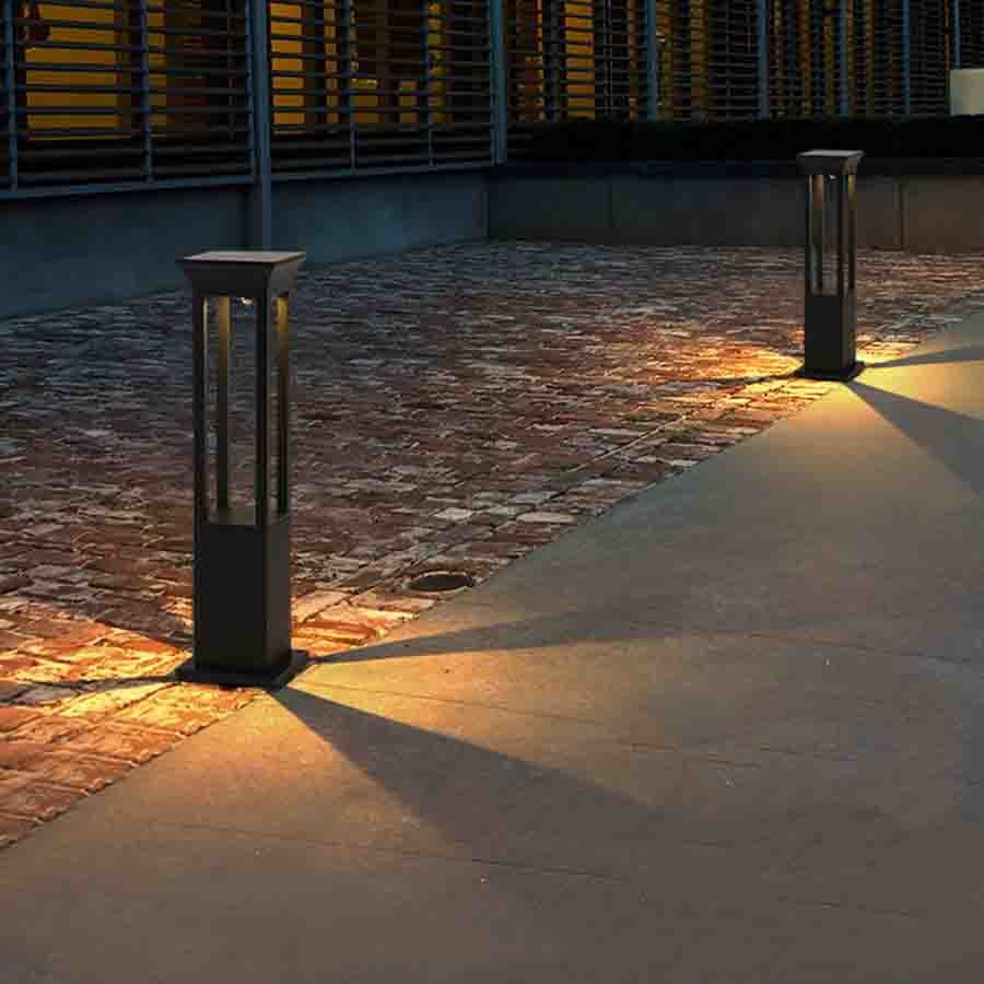 Nimbus Solar Outdoor Pathway Light Modern Garden Lamp | Solar Powered LED | Aluminum IP54 Waterproof | Warm White Outdoor Lighting