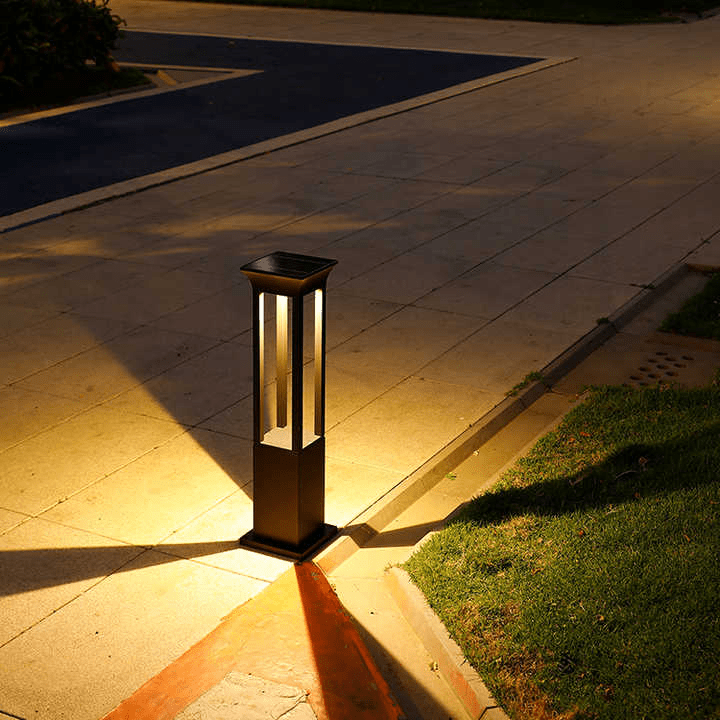 Nimbus Solar Outdoor Pathway Light Modern Garden Lamp | Solar Powered LED | Aluminum IP54 Waterproof | Warm White Outdoor Lighting