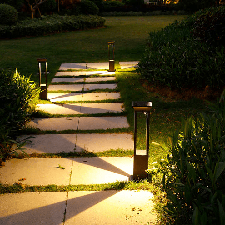 Nimbus Solar Outdoor Pathway Light Modern Garden Lamp | Solar Powered LED | Aluminum IP54 Waterproof | Warm White Outdoor Lighting