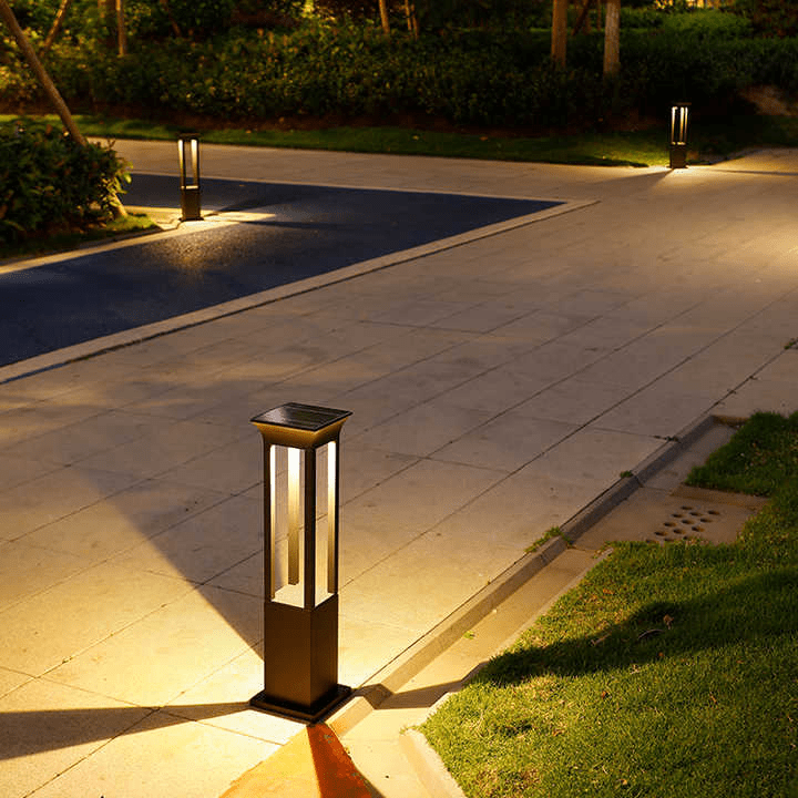Nimbus Solar Outdoor Pathway Light Modern Garden Lamp | Solar Powered LED | Aluminum IP54 Waterproof | Warm White Outdoor Lighting