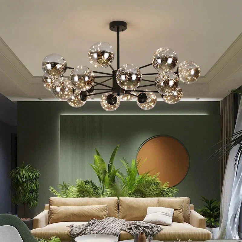 NobleLuminance - Glass Ball Chandelier