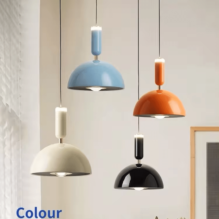 Nordic Macaron LED Pendant Lamp Minimalist Hanging Light | 10W Built-in LED | Aluminum Acrylic Design | Modern Indoor Lighting