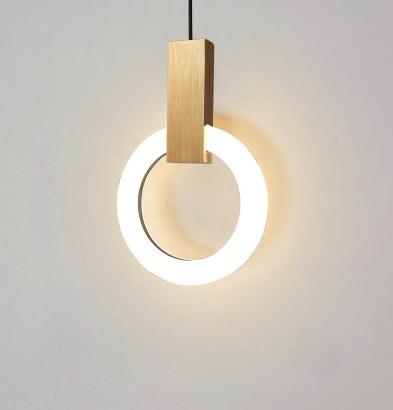 Nordic Ring LED Pendant Lamp Minimalist Round Hanging Light | Acrylic Design | Adjustable Cable | Modern Indoor Ceiling Lighting