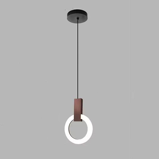 Nordic Ring LED Pendant Lamp Minimalist Round Hanging Light | Acrylic Design | Adjustable Cable | Modern Indoor Ceiling Lighting