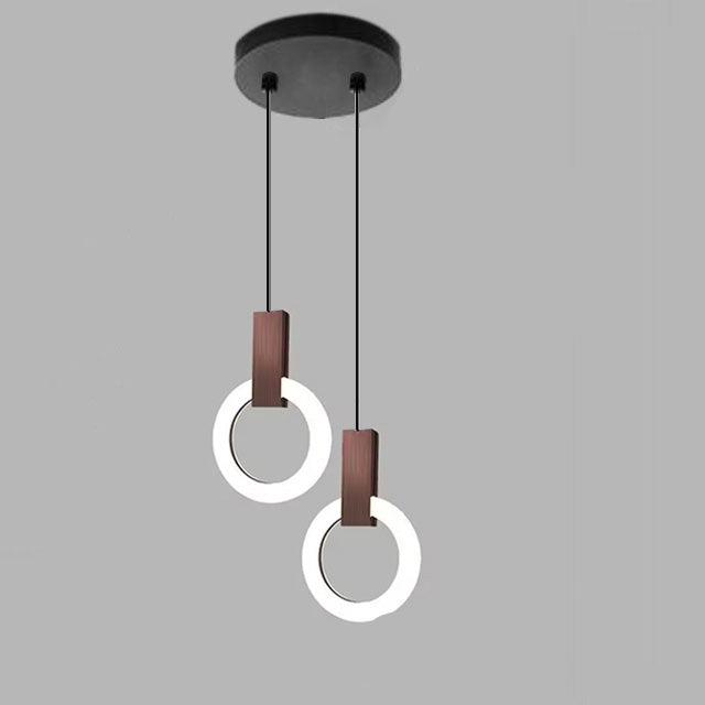 Nordic Ring LED Pendant Lamp Minimalist Round Hanging Light | Acrylic Design | Adjustable Cable | Modern Indoor Ceiling Lighting