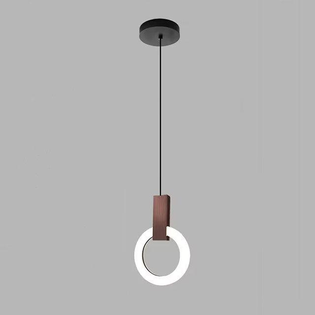 Nordic Ring LED Pendant Lamp Minimalist Round Hanging Light | Acrylic Design | Adjustable Cable | Modern Indoor Ceiling Lighting