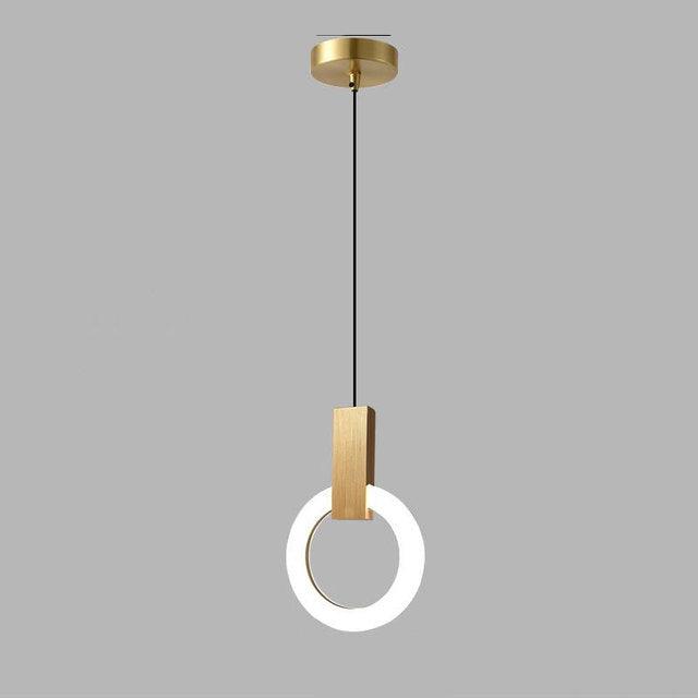 Nordic Ring LED Pendant Lamp Minimalist Round Hanging Light | Acrylic Design | Adjustable Cable | Modern Indoor Ceiling Lighting