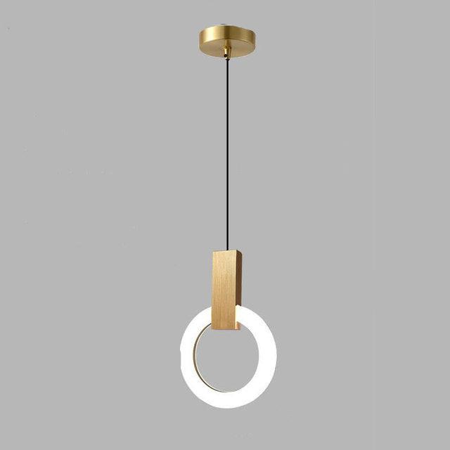 Nordic Ring LED Pendant Lamp Minimalist Round Hanging Light | Acrylic Design | Adjustable Cable | Modern Indoor Ceiling Lighting
