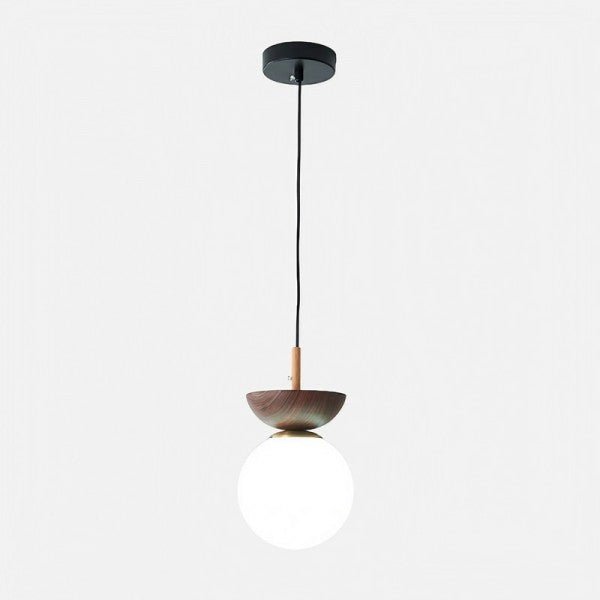 Scandinavian Semi-Wood Pendant Lamp