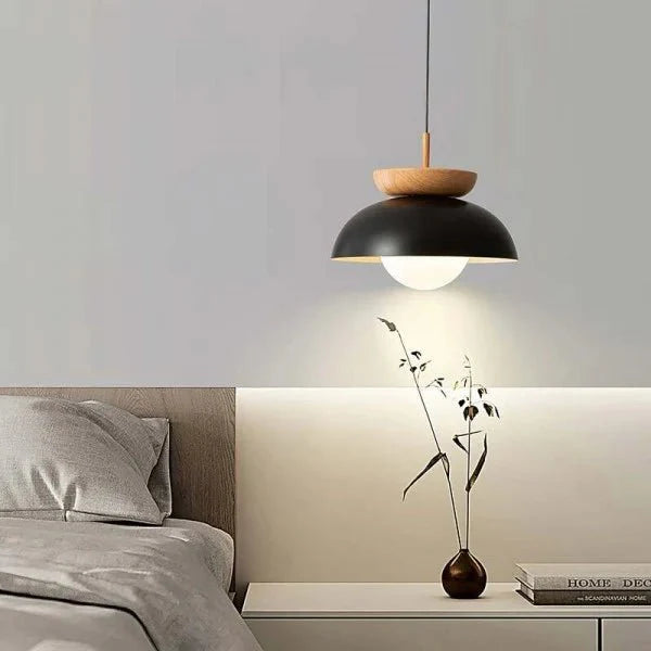 Scandinavian Semi-Wood Pendant Lamp