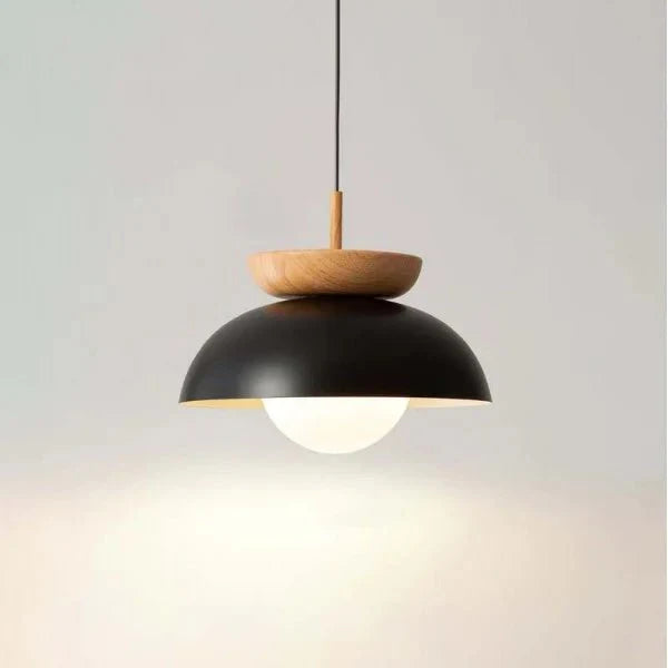 Scandinavian Semi-Wood Pendant Lamp