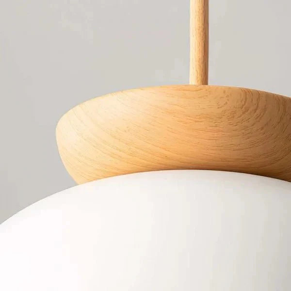 Scandinavian Semi-Wood Pendant Lamp