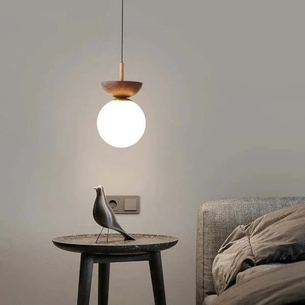 Scandinavian Semi-Wood Pendant Lamp