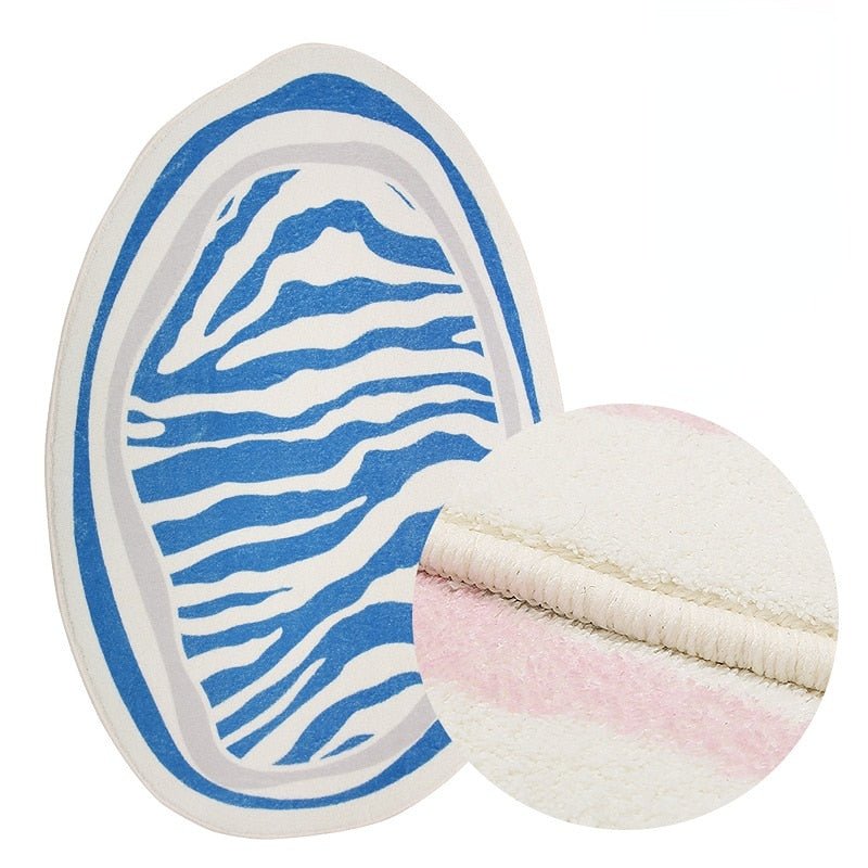 NordLoom | Scandinavian Plush Rug with Stripes | Soft Scandinavian Rug for Living Room & Bedroom