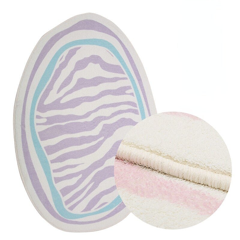 NordLoom | Scandinavian Plush Rug with Stripes | Soft Scandinavian Rug for Living Room & Bedroom