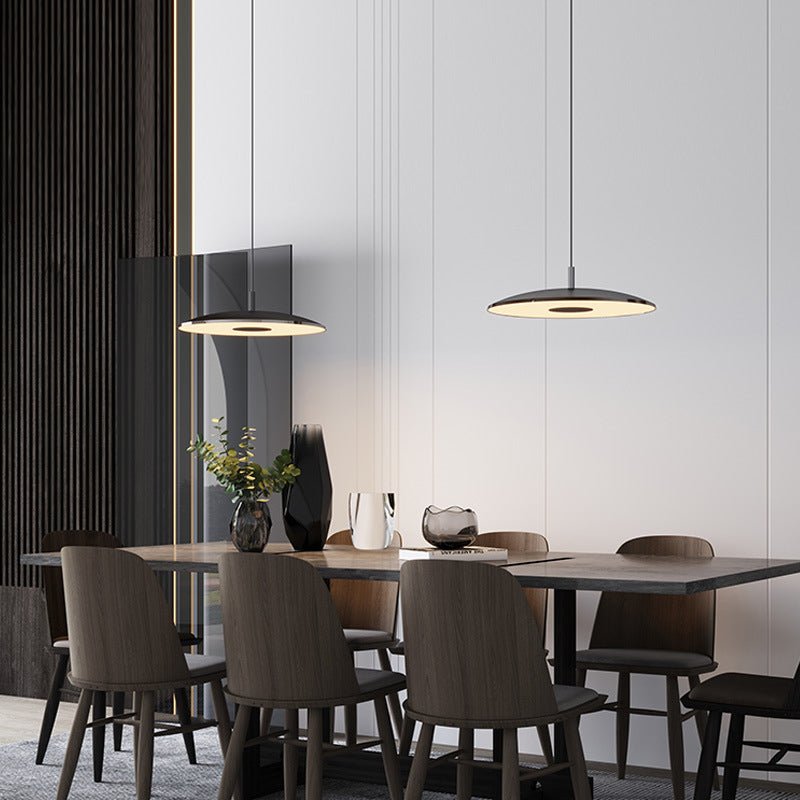 Nickel Iron LED Pendant Lamp | Modern Nordic Hanging Light | 42W LED Included | Indoor Ceiling Lighting | Living Room & Dining Area