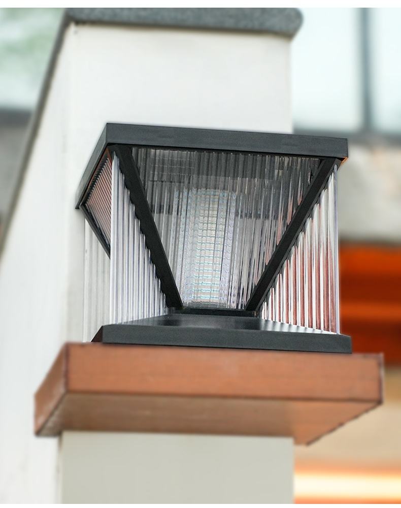 Outdoor LED Solar Garden Light Modern Landscape Lamp | ABS PC Waterproof Design | 2200mAh Battery | Pathway Lighting