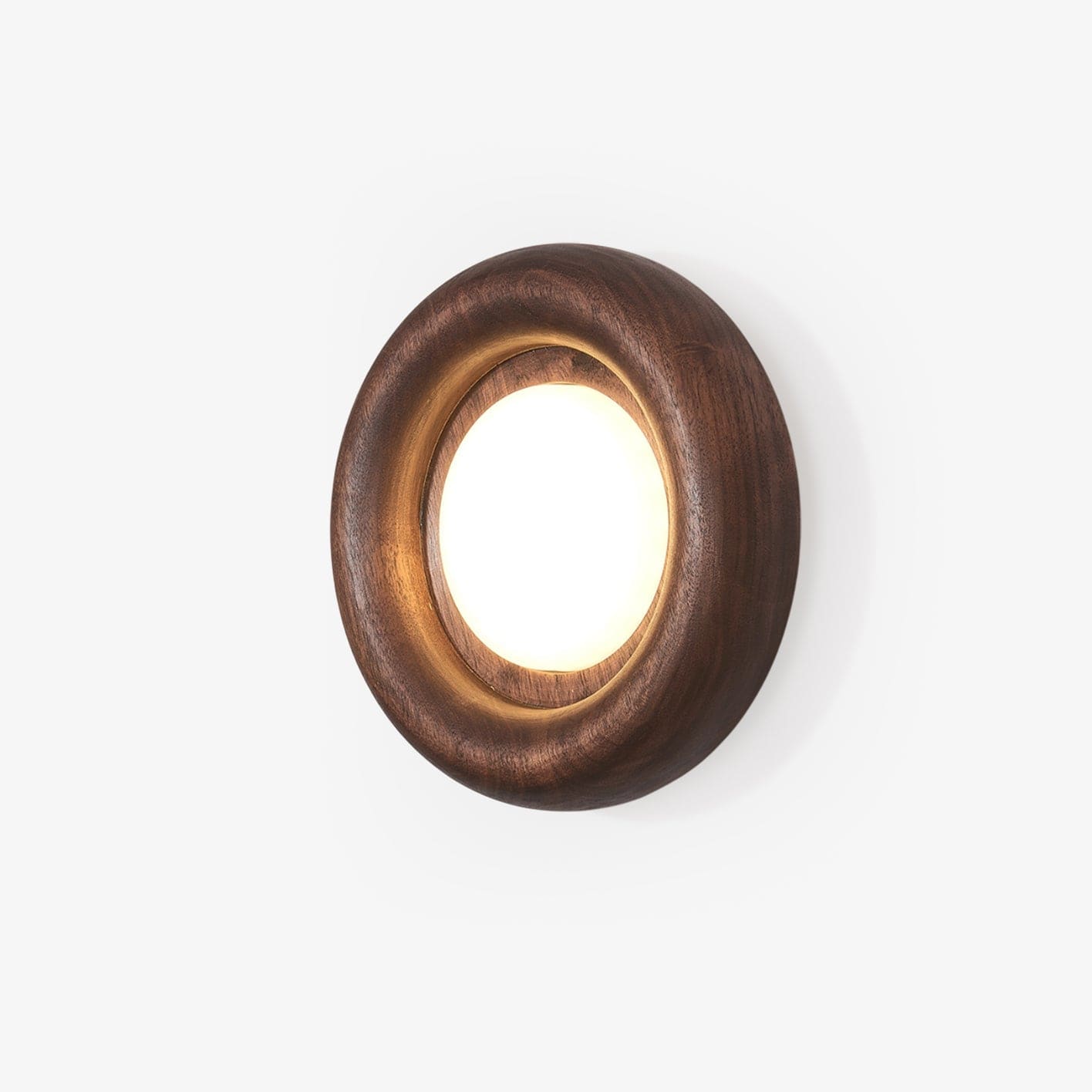 Orbitus Wall Lamp Modern Wooden LED Wall Light | Acrylic Shade | Integrated LED | Minimalist Indoor Lighting Fixture
