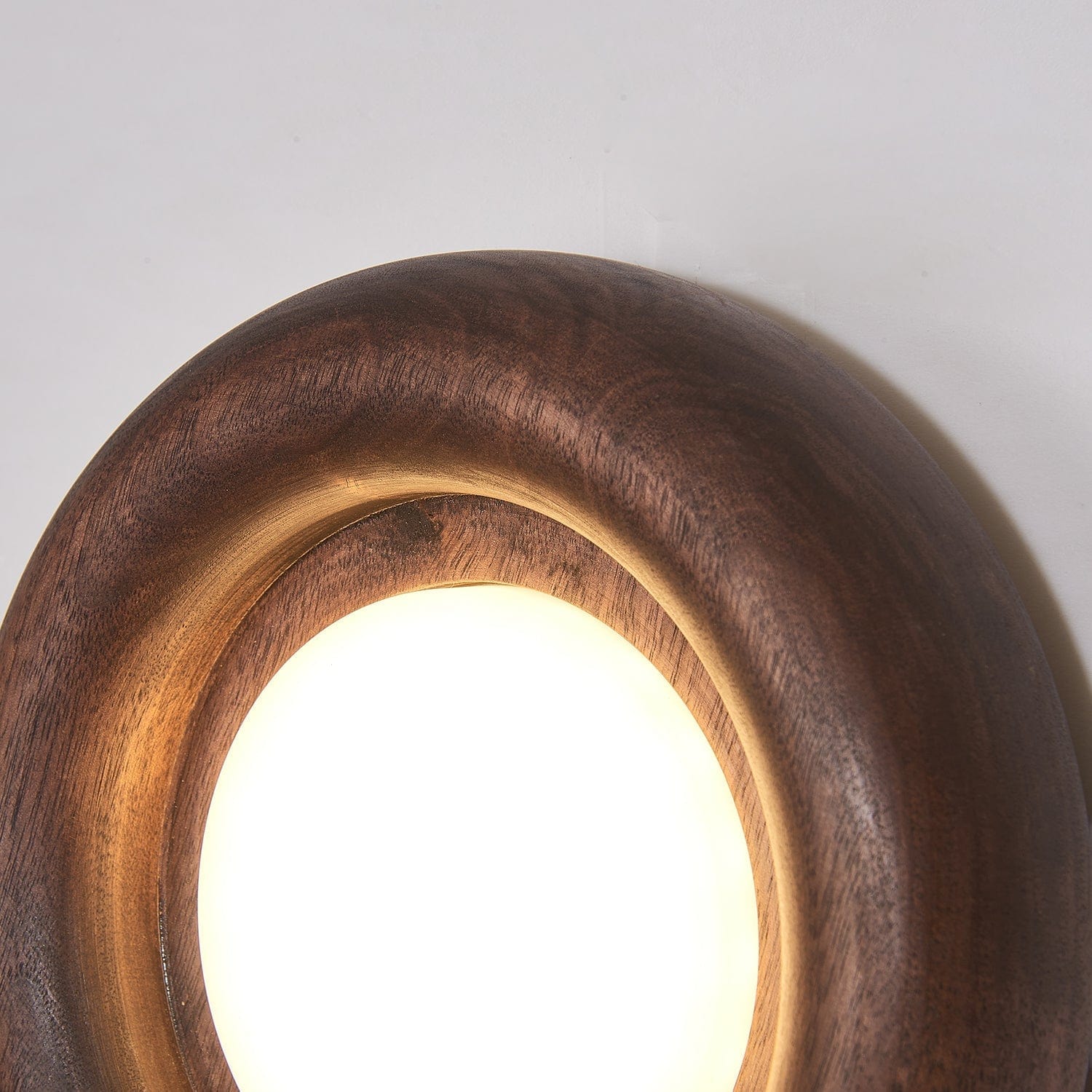 Orbitus Wall Lamp Modern Wooden LED Wall Light | Acrylic Shade | Integrated LED | Minimalist Indoor Lighting Fixture