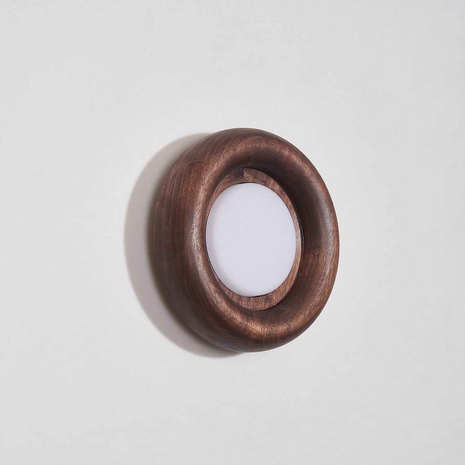 Orbitus Wall Lamp Modern Wooden LED Wall Light | Acrylic Shade | Integrated LED | Minimalist Indoor Lighting Fixture