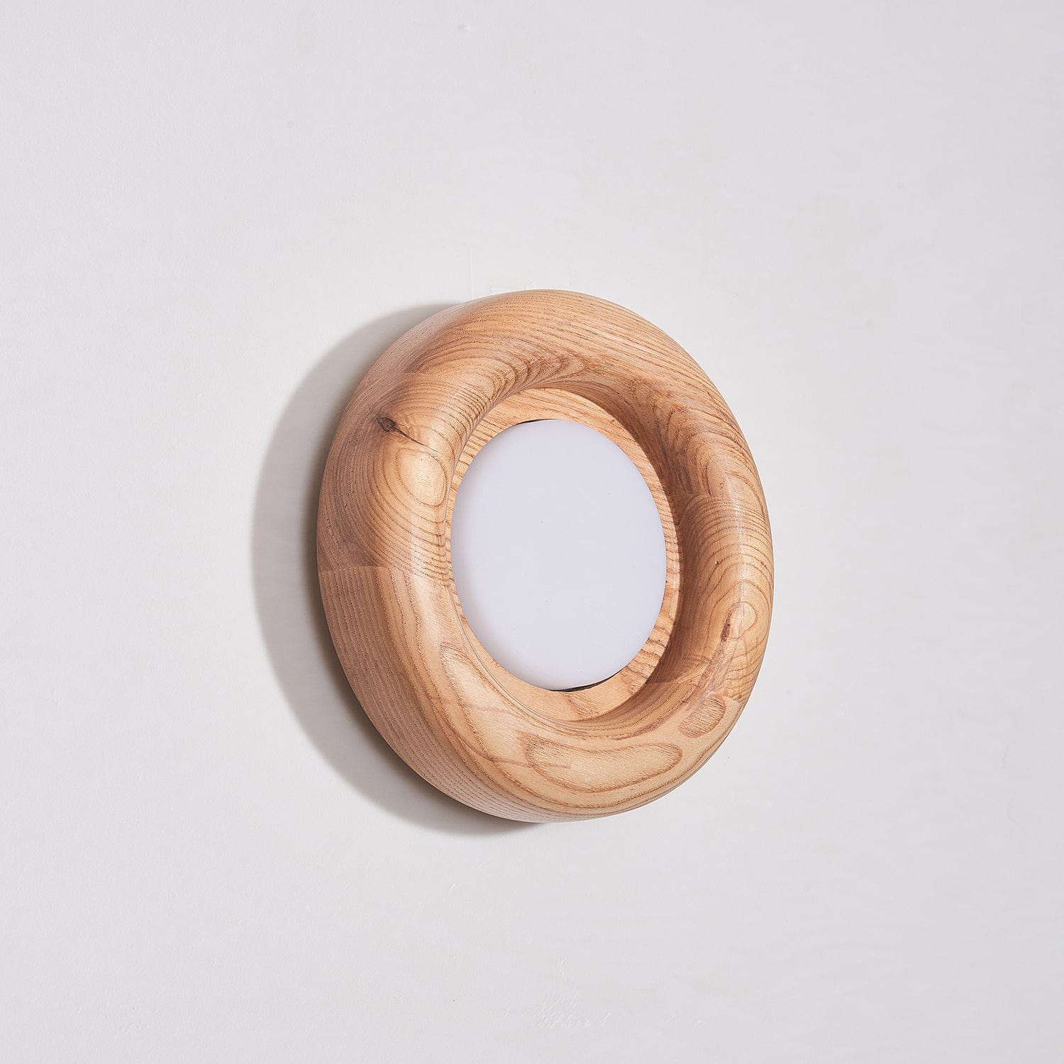 Orbitus Wall Lamp Modern Wooden LED Wall Light | Acrylic Shade | Integrated LED | Minimalist Indoor Lighting Fixture