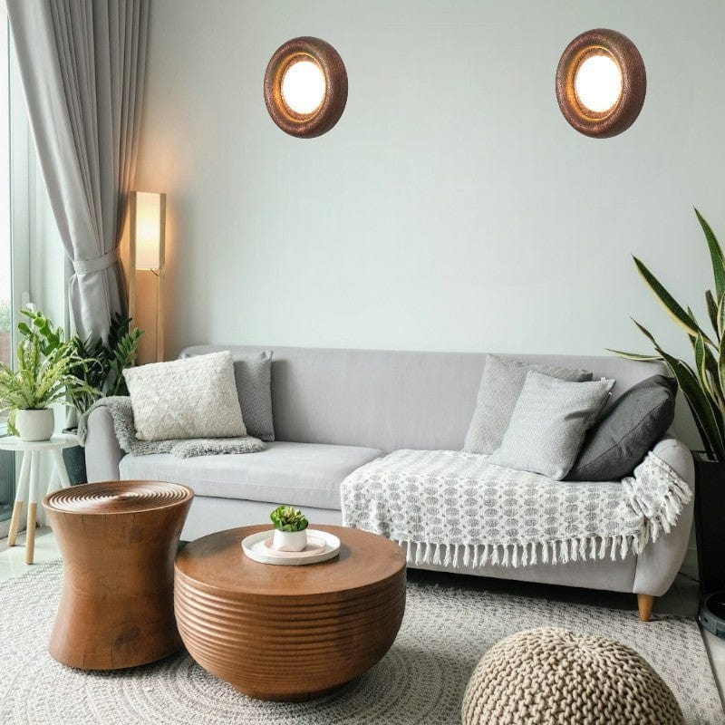 Orbitus Wall Lamp Modern Wooden LED Wall Light | Acrylic Shade | Integrated LED | Minimalist Indoor Lighting Fixture