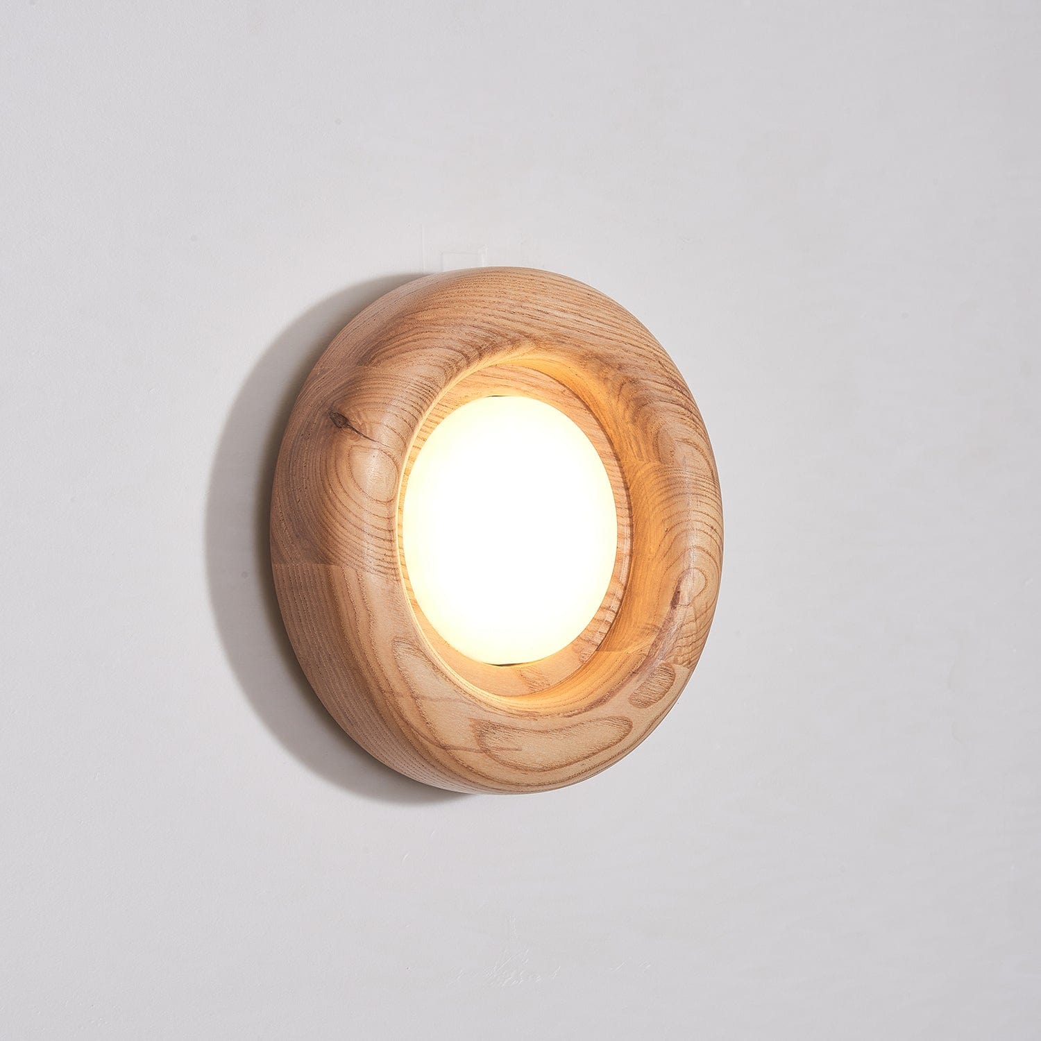 Orbitus Wall Lamp Modern Wooden LED Wall Light | Acrylic Shade | Integrated LED | Minimalist Indoor Lighting Fixture