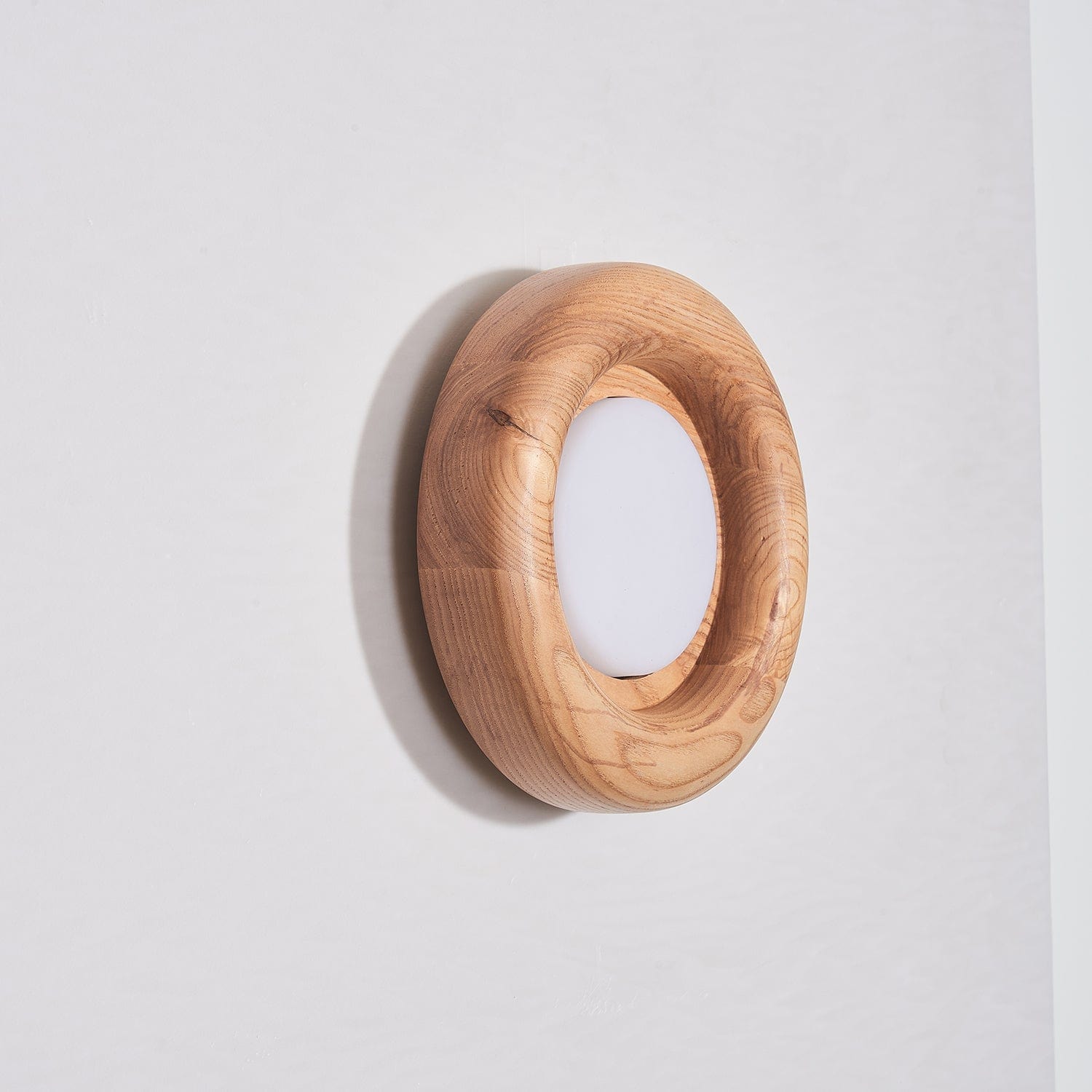 Orbitus Wall Lamp Modern Wooden LED Wall Light | Acrylic Shade | Integrated LED | Minimalist Indoor Lighting Fixture