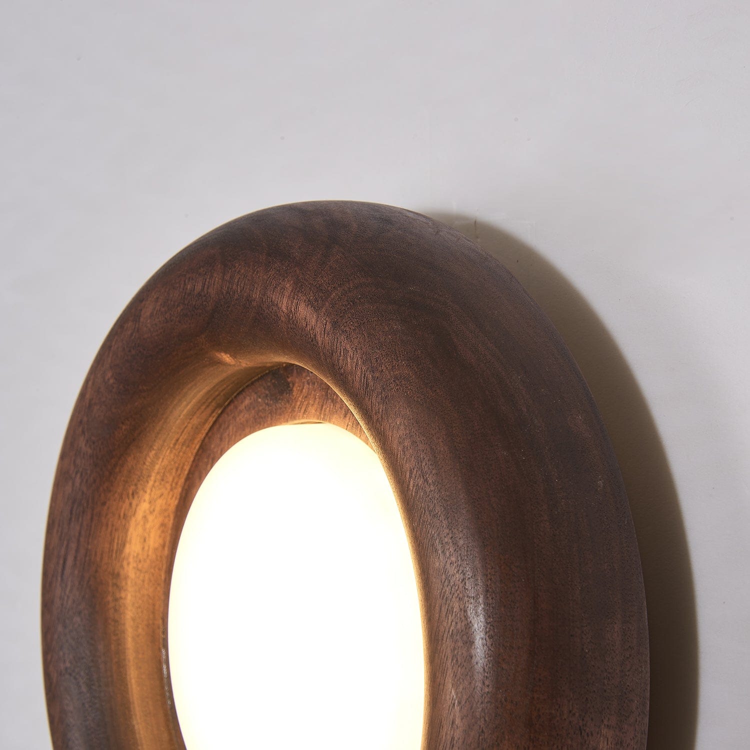 Orbitus Wall Lamp Modern Wooden LED Wall Light | Acrylic Shade | Integrated LED | Minimalist Indoor Lighting Fixture