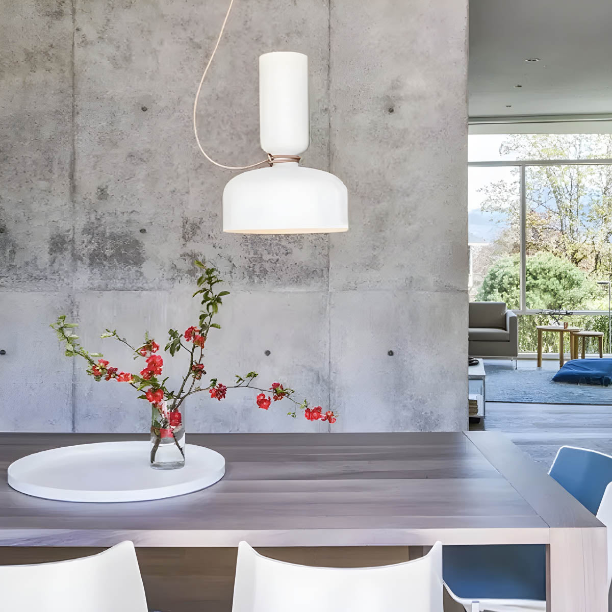 Orlee Geometric Pendant Lamp Modern Iron Hanging Light | E27 LED Included | Minimalist Design | Indoor Ceiling Lighting