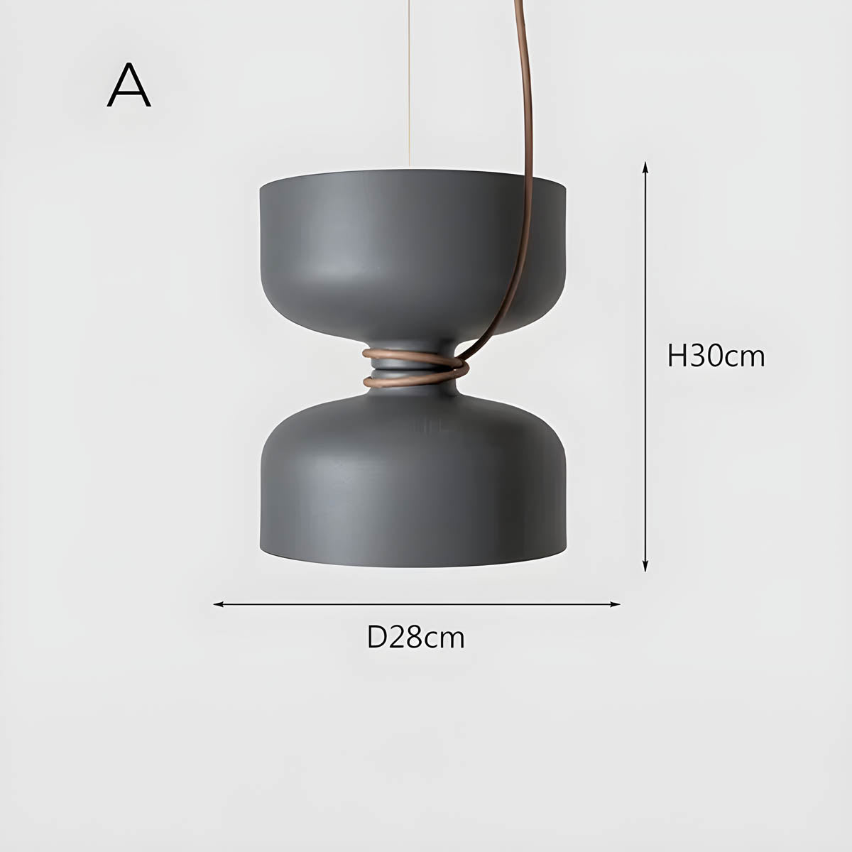 Orlee Geometric Pendant Lamp Modern Iron Hanging Light | E27 LED Included | Minimalist Design | Indoor Ceiling Lighting