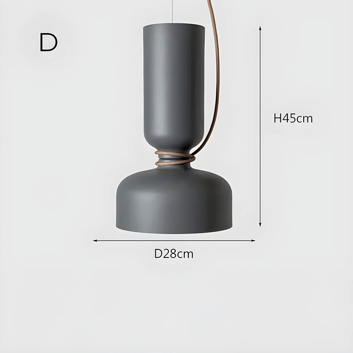 Orlee Geometric Pendant Lamp Modern Iron Hanging Light | E27 LED Included | Minimalist Design | Indoor Ceiling Lighting