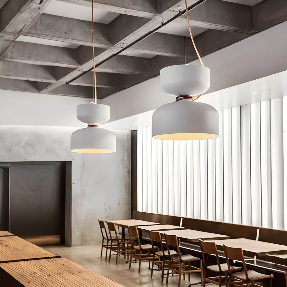 Orlee Geometric Pendant Lamp Modern Iron Hanging Light | E27 LED Included | Minimalist Design | Indoor Ceiling Lighting