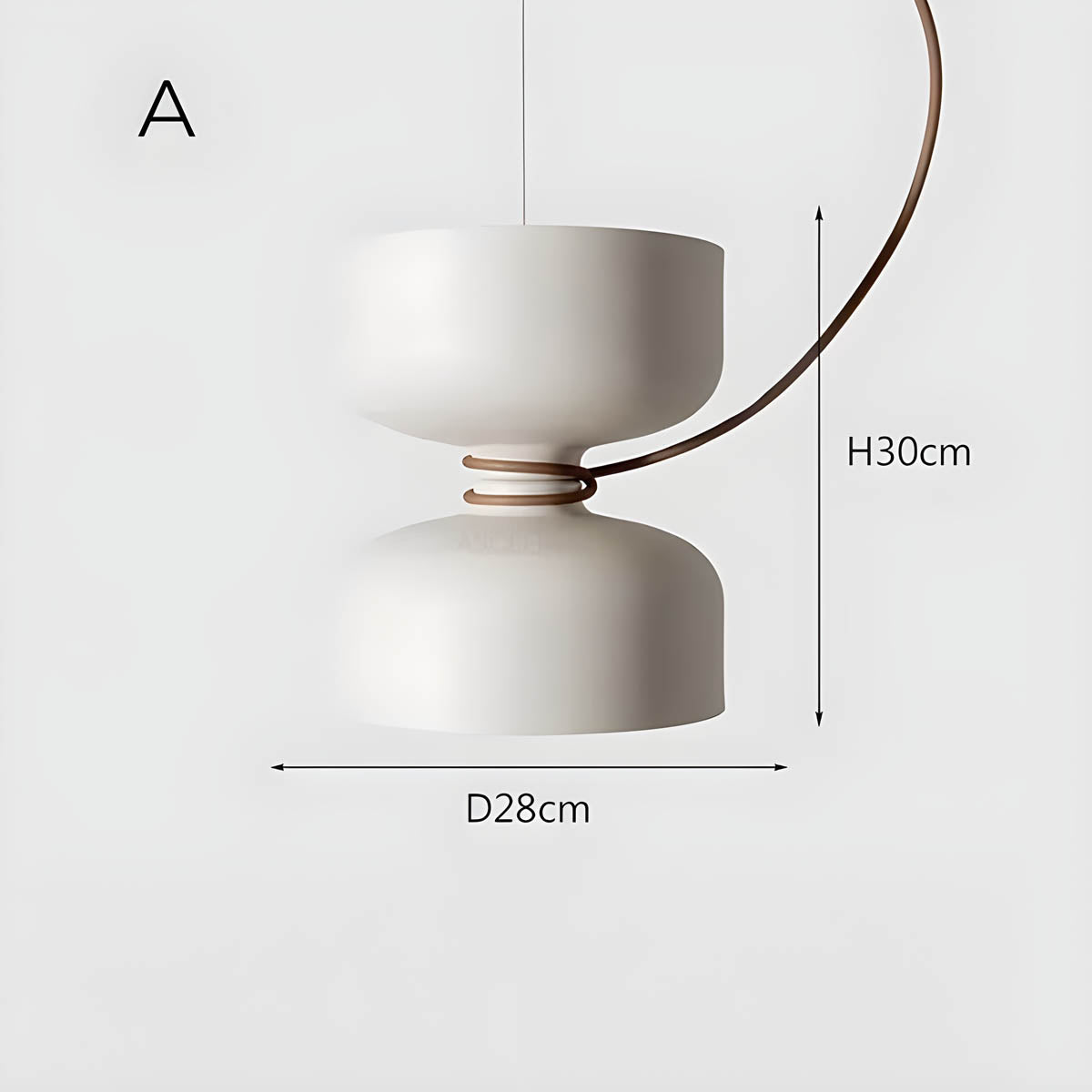 Orlee Geometric Pendant Lamp Modern Iron Hanging Light | E27 LED Included | Minimalist Design | Indoor Ceiling Lighting