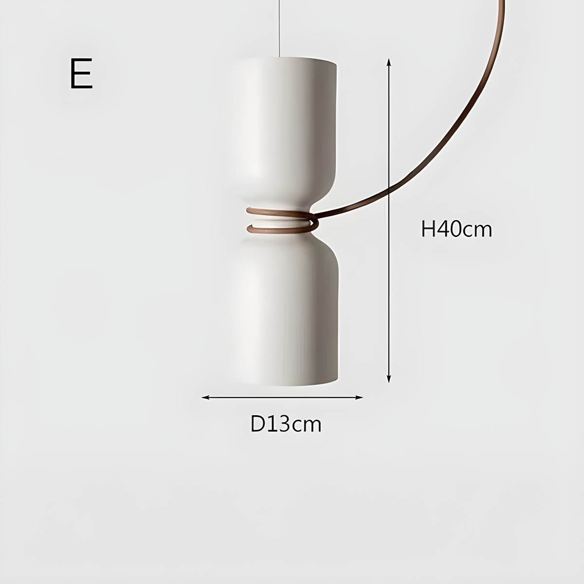 Orlee Geometric Pendant Lamp Modern Iron Hanging Light | E27 LED Included | Minimalist Design | Indoor Ceiling Lighting