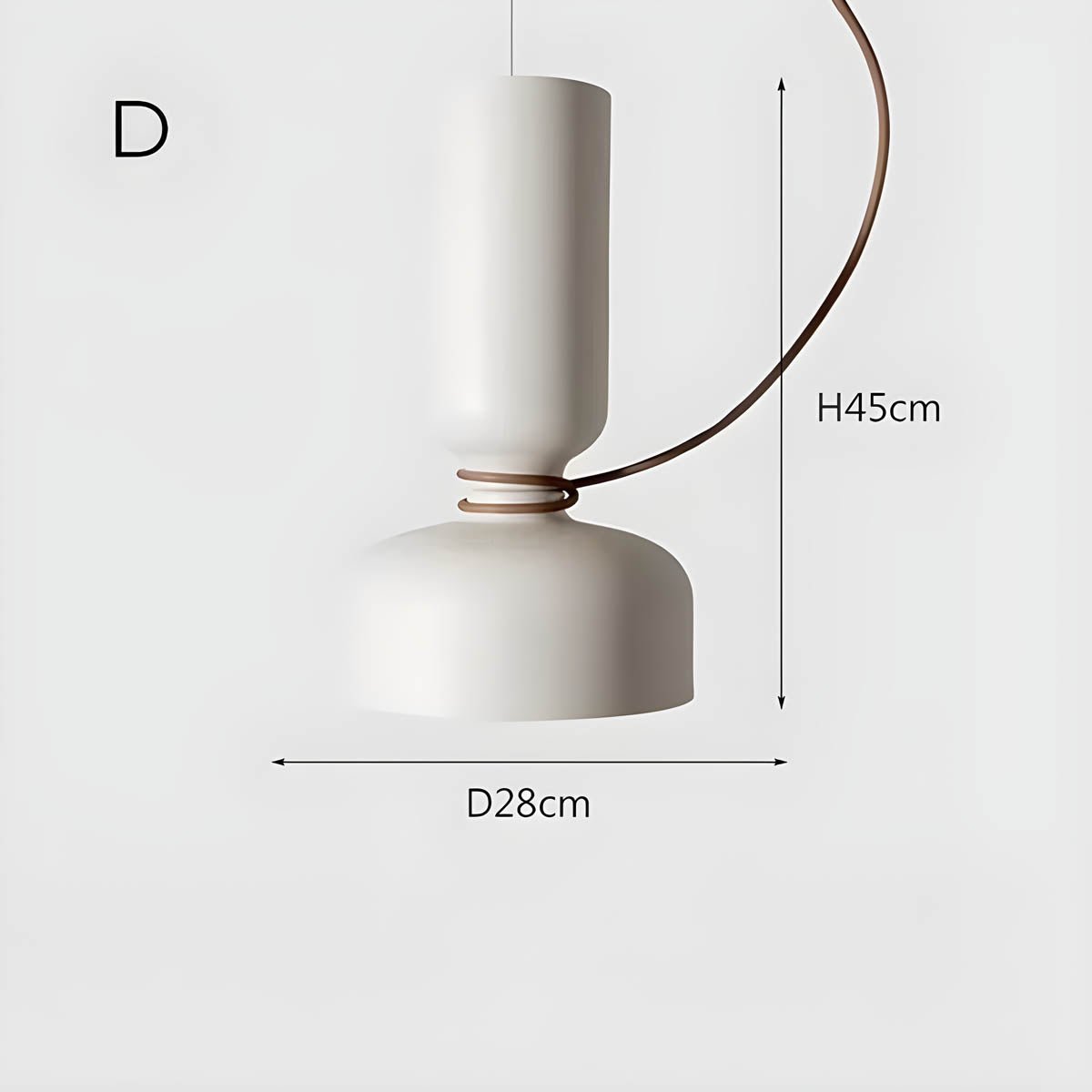 Orlee Geometric Pendant Lamp Modern Iron Hanging Light | E27 LED Included | Minimalist Design | Indoor Ceiling Lighting