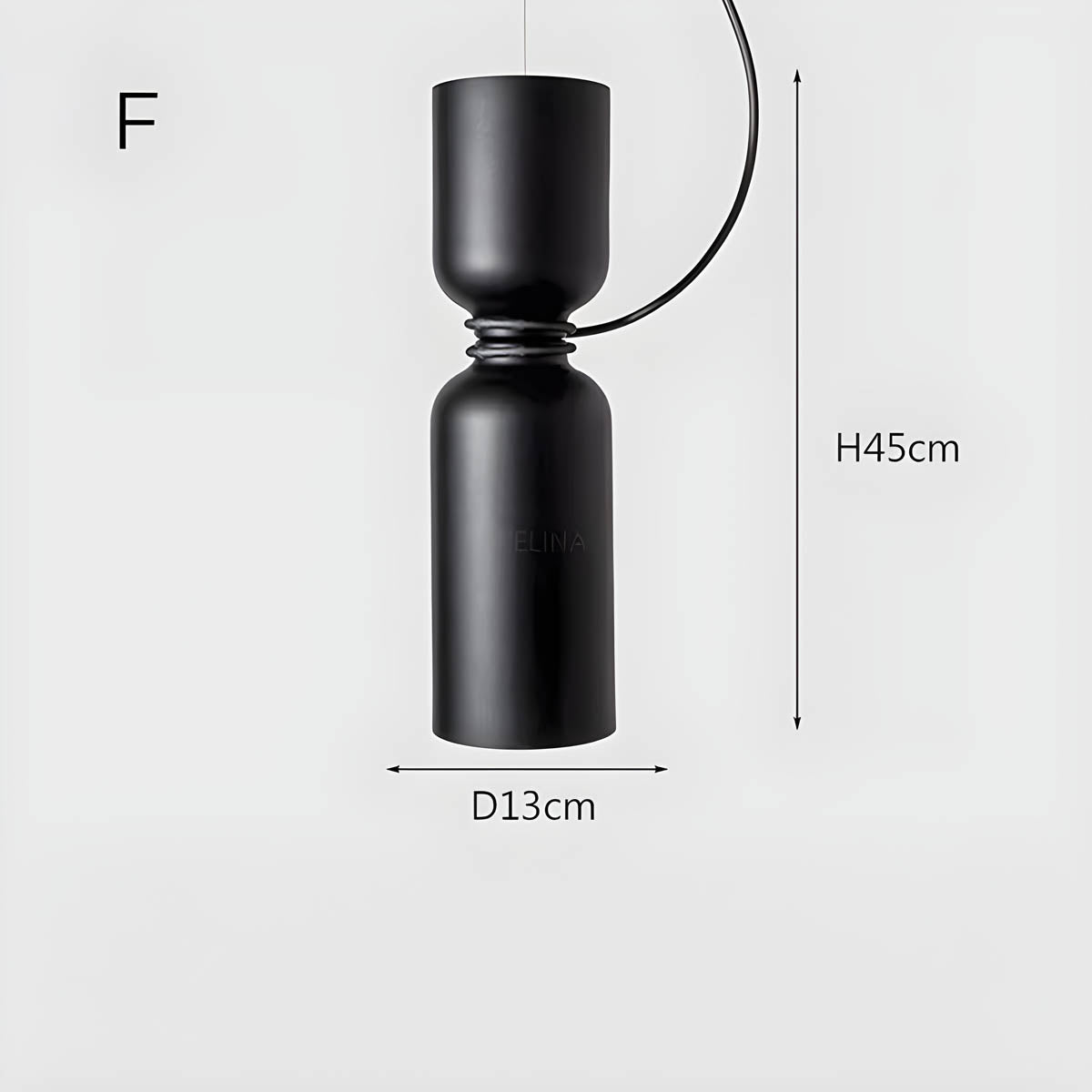 Orlee Geometric Pendant Lamp Modern Iron Hanging Light | E27 LED Included | Minimalist Design | Indoor Ceiling Lighting