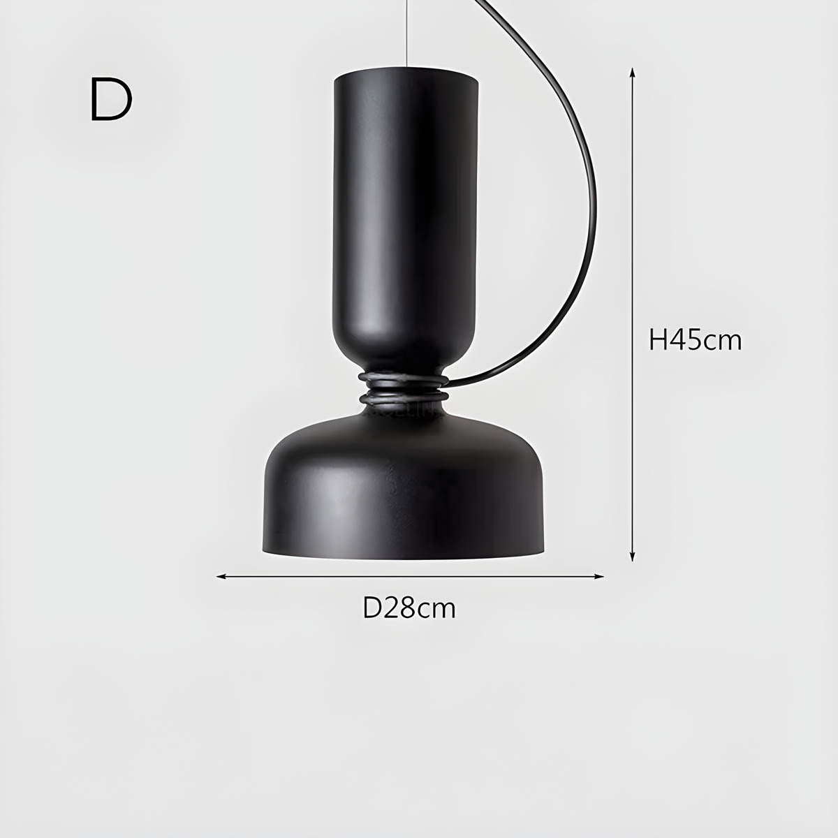 Orlee Geometric Pendant Lamp Modern Iron Hanging Light | E27 LED Included | Minimalist Design | Indoor Ceiling Lighting