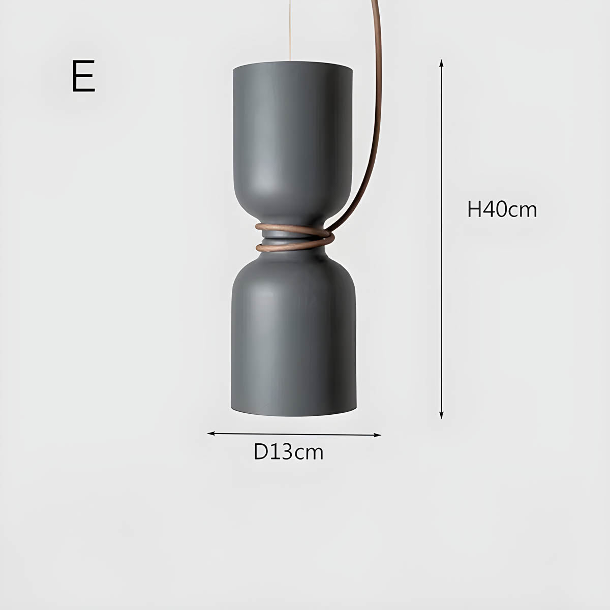 Orlee Geometric Pendant Lamp Modern Iron Hanging Light | E27 LED Included | Minimalist Design | Indoor Ceiling Lighting