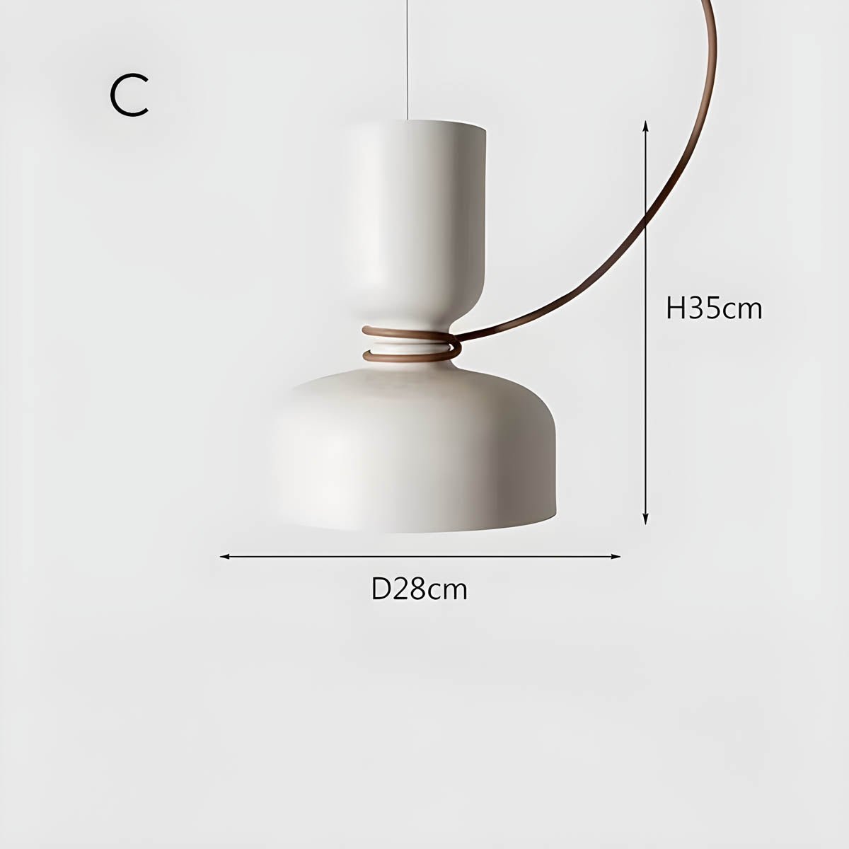 Orlee Geometric Pendant Lamp Modern Iron Hanging Light | E27 LED Included | Minimalist Design | Indoor Ceiling Lighting