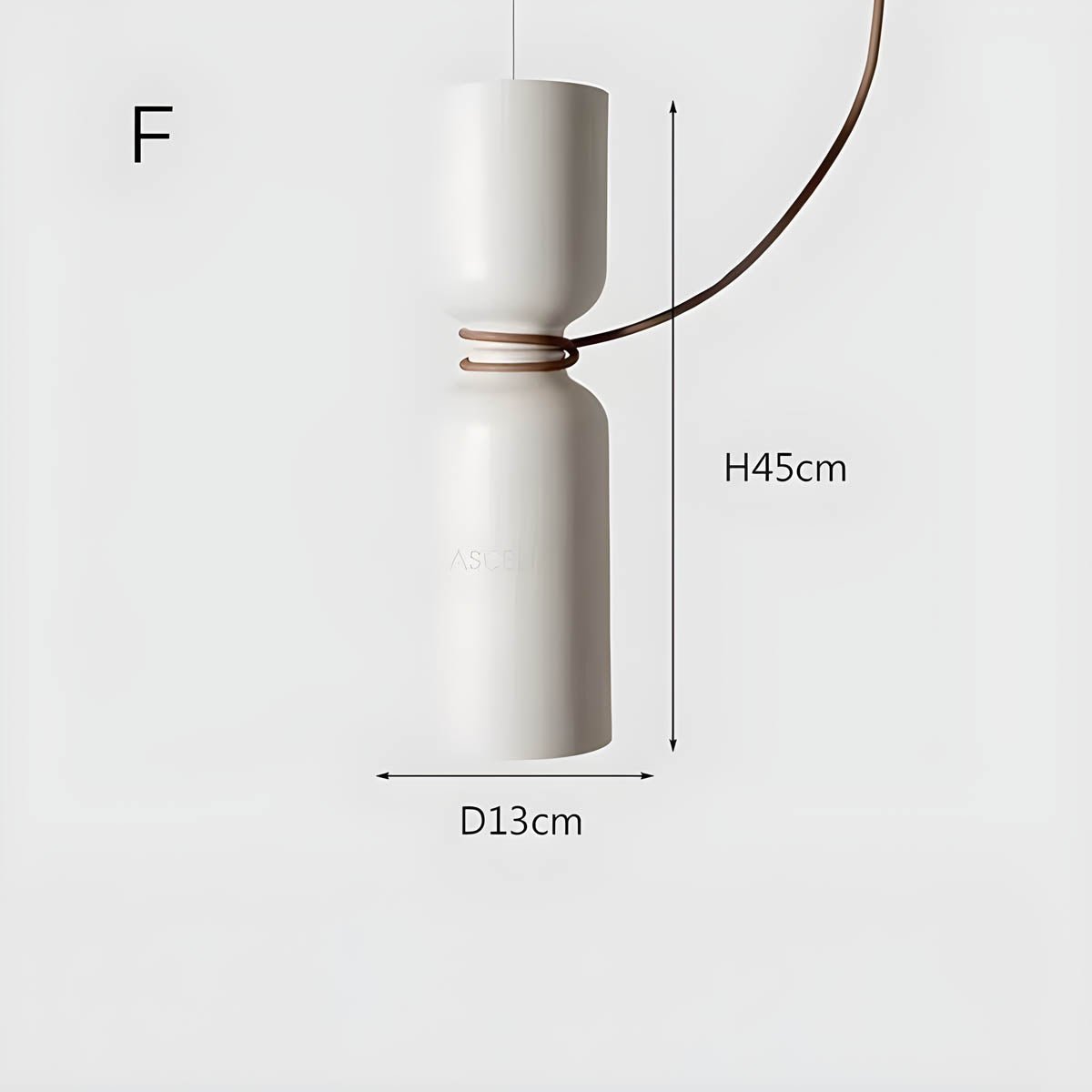 Orlee Geometric Pendant Lamp Modern Iron Hanging Light | E27 LED Included | Minimalist Design | Indoor Ceiling Lighting