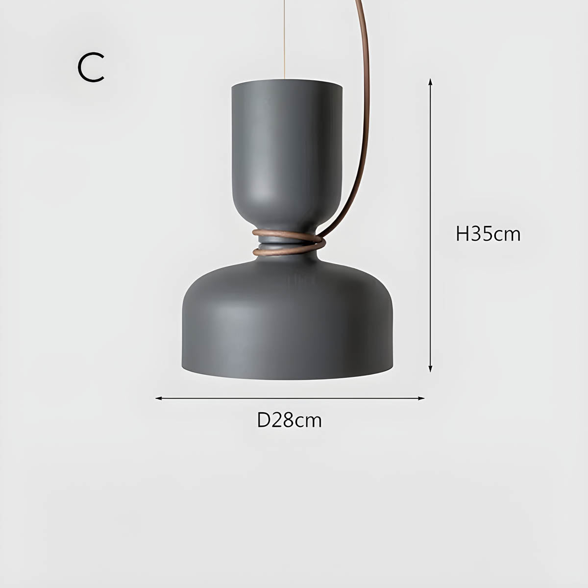 Orlee Geometric Pendant Lamp Modern Iron Hanging Light | E27 LED Included | Minimalist Design | Indoor Ceiling Lighting