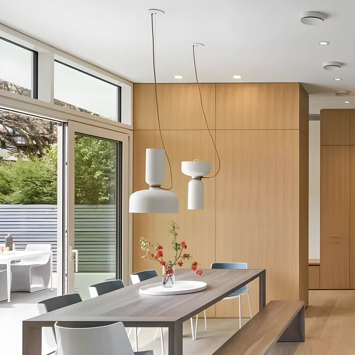 Orlee Geometric Pendant Lamp Modern Iron Hanging Light | E27 LED Included | Minimalist Design | Indoor Ceiling Lighting