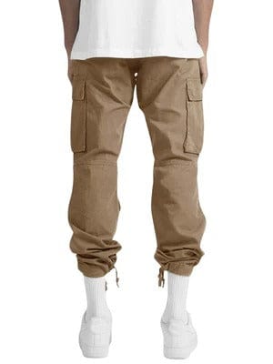 Men | Cargo Pants | Multi Pocket Design | Straight Fit | Button Waist | Casual Everyday Wear