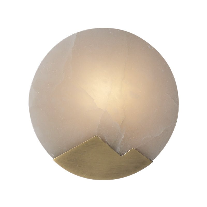 Scandinavian Marble Wall Lamp for Bedroom & Living Room | Minimalist Copper Accent Light | Dimmable E14 LED | Luxury Wall Sconce