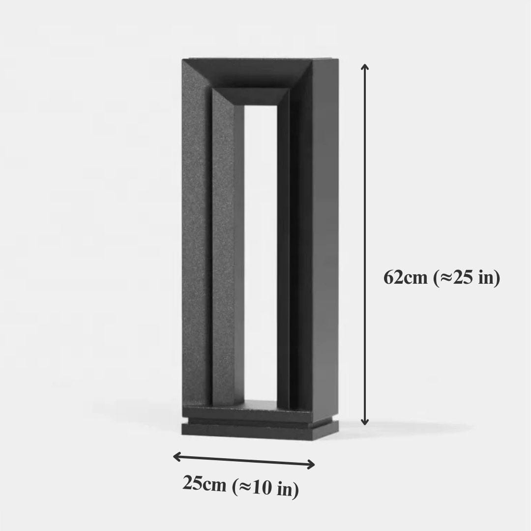 Solar Pathway Light Modern LED Garden Lamp Prism Design | IP66 Waterproof Stainless Steel | Warm Outdoor Path Lighting