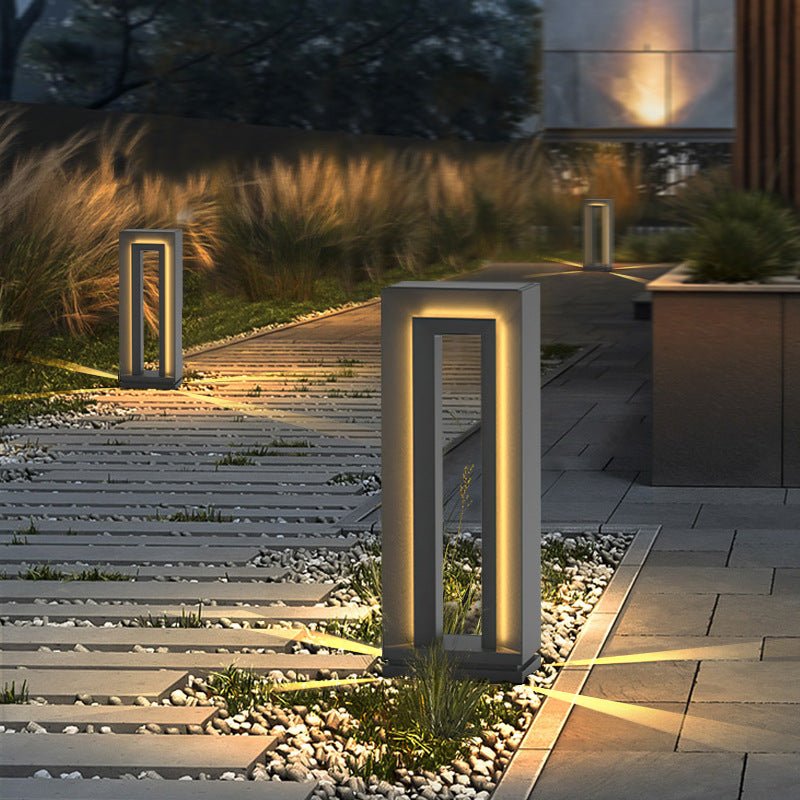 Solar Pathway Light Modern LED Garden Lamp Prism Design | IP66 Waterproof Stainless Steel | Warm Outdoor Path Lighting