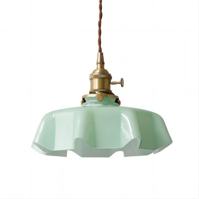 Retro Glass Flower Pendant Lamp