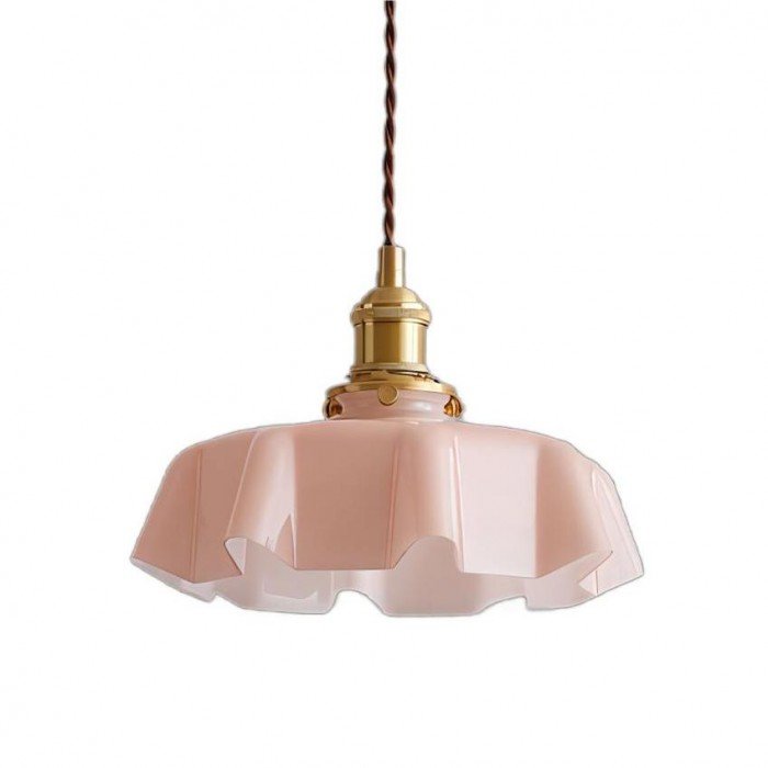 Retro Glass Flower Pendant Lamp