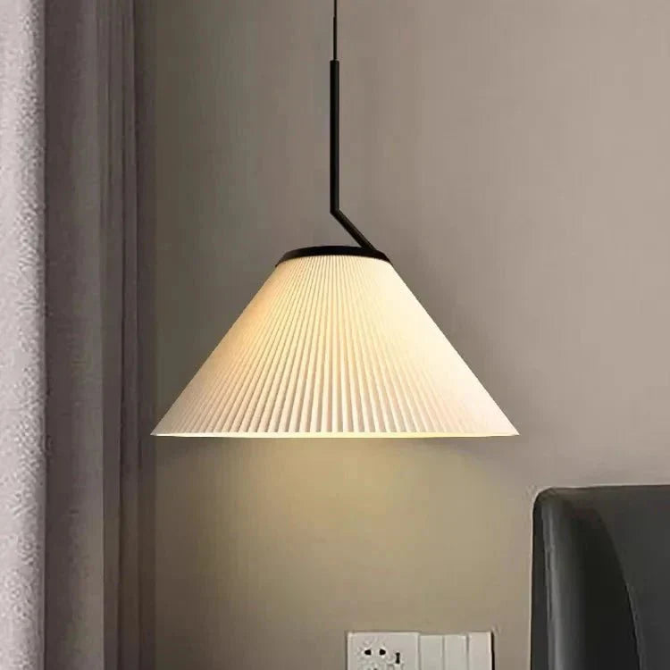 Nordic Pleated Cream Pendant Lamp